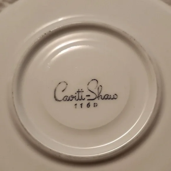 VINTAGE CAVITTI-SHAW 116D TEAPLATE & π΅ TEACUP - Picture 4 of 8